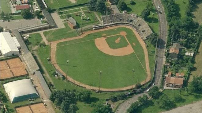 Aerial view of J.F. Kennedy Sports Complex in Milan