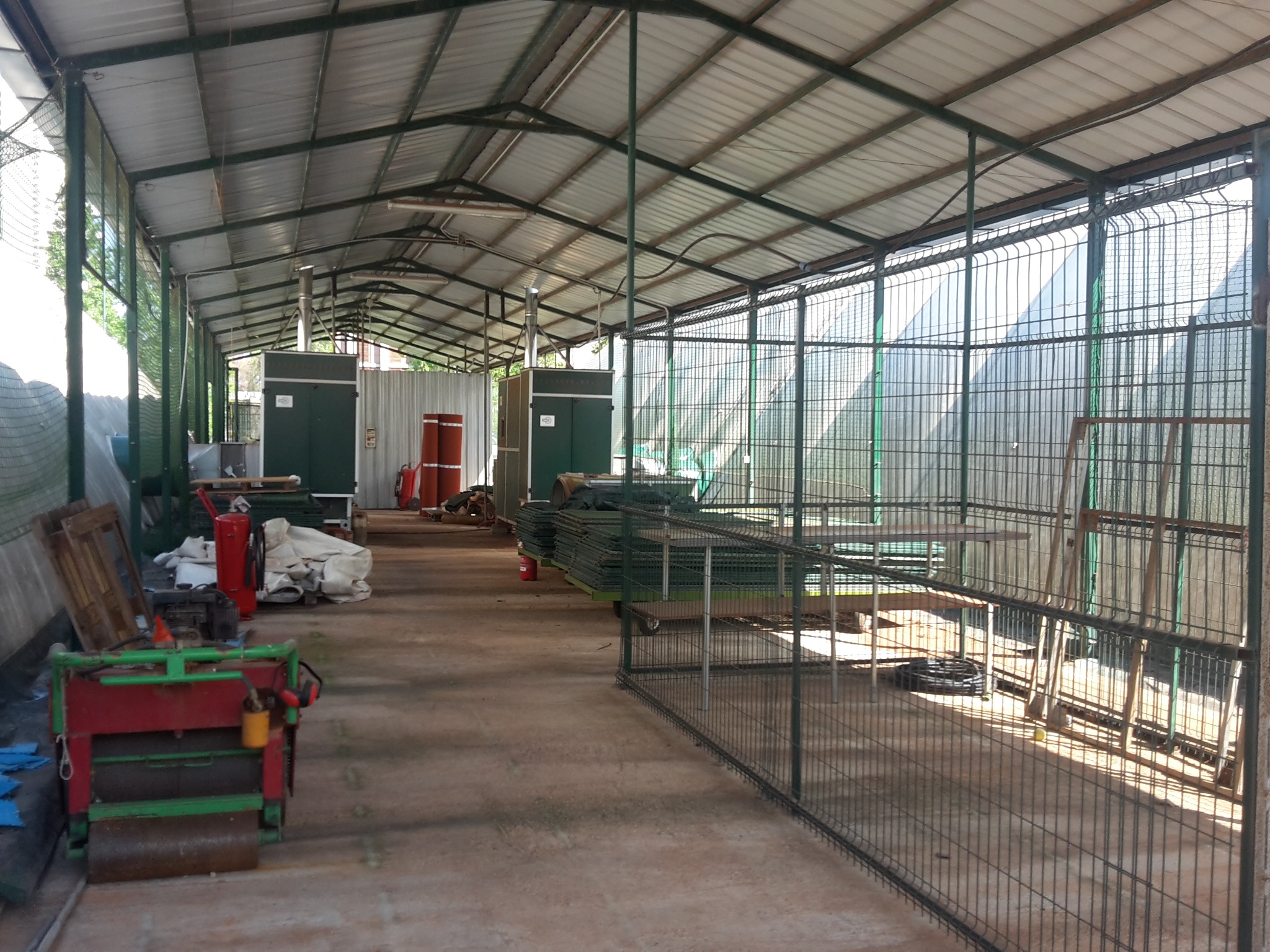 Service and maintenance area at Kennedy Sports Complex
