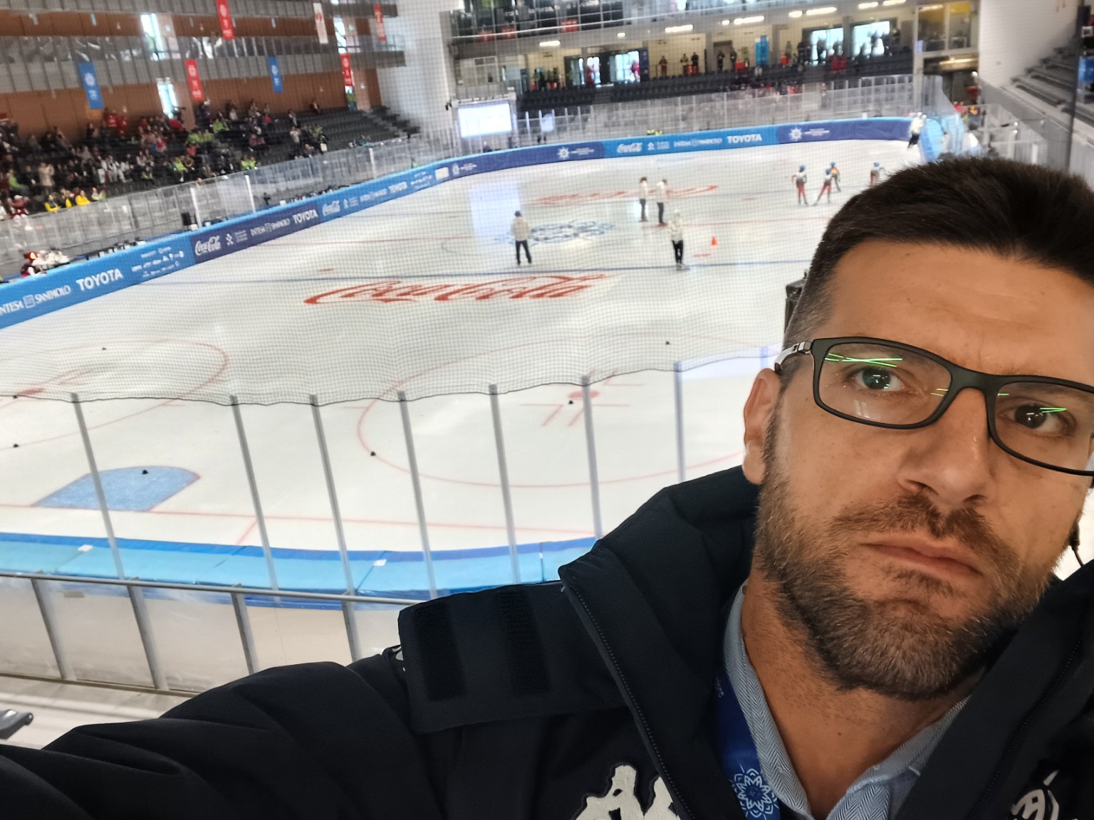Marco Mannucci inside PalaTazzoli during Special Olympics Torino 2025