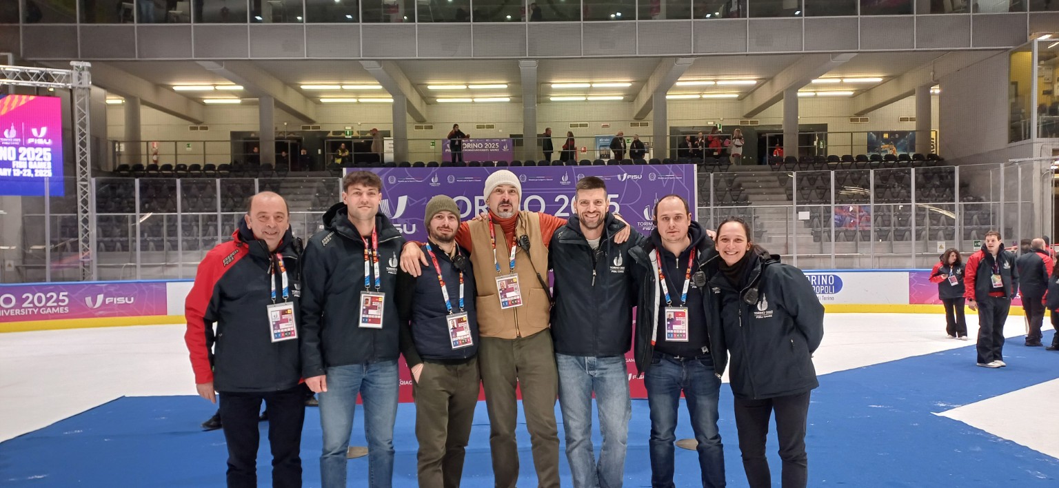 Venue team at PalaTazzoli during Torino 2025